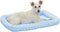 MidWest Homes for Pets Bolster Dog Bed, Blue 30-Inch - Comfortable for Medium Dog Breeds, Fits 30-Inch Crate