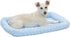 MidWest Homes for Pets Bolster Dog Bed, Blue 30-Inch - Comfortable for Medium Dog Breeds, Fits 30-Inch Crate