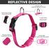 Reflective AirTag Dog Collar, Compatible with Apple AirTag, Nylon Collar with Silicone Holder for Small Medium Large