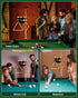 Wall Mount Billiard Balls Rack, Hardwood Billiard Balls Holder & 6 Pool Stick Holder