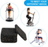 PATIKIL Treadmill Mat, 4 Pcs Noise Reduction Exercise Equipment Mat for Floor Protection, Black/Orange