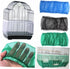 Housoutil Adjustable Bird Cage Net, Nylon Catcher Cover, Protector for Bird Cages, Elastic Bird Cage Skirt Guard