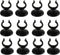 AQUANEAT 12 Pack Aquarium Suction Cup Clips, Black for Heater, Tubing Hose, Plant, Decoration, Fish Tank