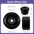 PATIKIL 8 Pack Roller Skate Wheels, 58mmx32mm Quad Wheels with ABEC-9 Bearing, 82A PU, Includes 2 Toe Stoppers