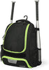 Youth Baseball Bag - Bat Backpack for Softball & T-ball Gear with Separate Shoe Compartment