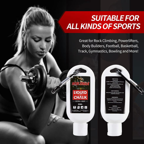 MEDI CHALK Liquid Chalk, Sports Chalk, Hand Grip Chalk,Weightlifting Chalk,Gym Chalk,Work Out Chalk for Cross Training