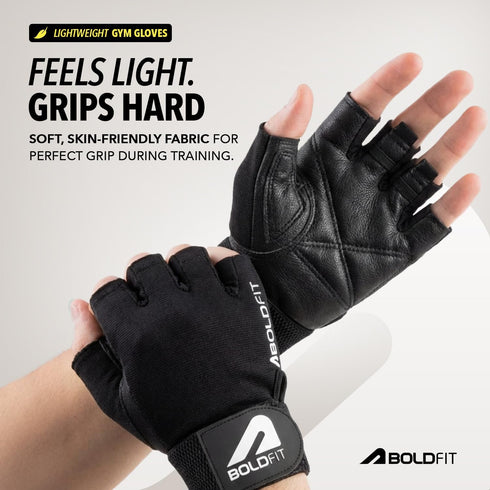 Boldfit Gym Gloves for Men & Women with Wrist Support Accessories for Weightlifting, Training, Exercise, Cycling