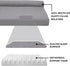Furhaven Orthopedic Dog Bed for Large/Medium Dogs with Removable Bolsters & Washable Cover, Up to 55 lbs - Titanium,