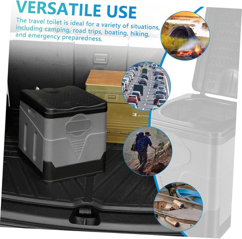 Portable Folding Toilet for Camping - Compact Emergency Potty