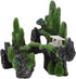 Pssopp Aquarium Mountain View Rockery - Artificial Hill Fish Tank Landscape Ornament for Tortoise and Fish