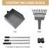 Set, Heeyoo Dog Pooper Scooper, Dog Poop Tray and Rake Pet Waste Removal Scoop with Long Adjustable Sectional Stainless