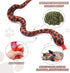 CiyvoLyeen Interactive Catnip Toys - Set of 3 Snake Cat Toy for Indoor Cats, Novelty Gift for Cat Lovers