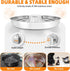 Stainless Steel Puppy Bowls 2 Pack, Pet Slow Feeder Bowls, Water Bowl, Feeding Weaning for Small Medium Large Dogs, Cat, Pets (2 Pack, Large:1.3” x 13.6”)