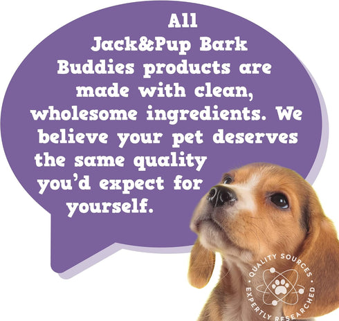 Jack&Pup Probiotic Chews for Dogs, Pro-Digest Bark Buddies for Small and Medium Dogs (Up to 40 lbs) - 60ct