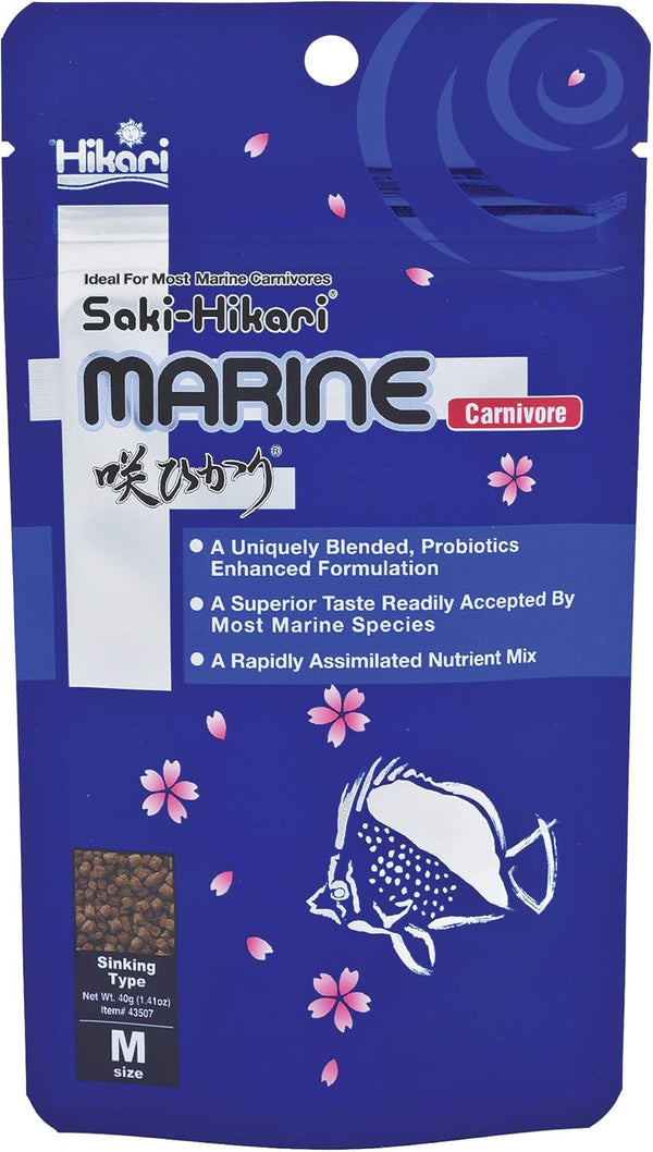 Hikari 042220 Carnivore Medium Sinking Pellets - Marine Fish Food, One Size