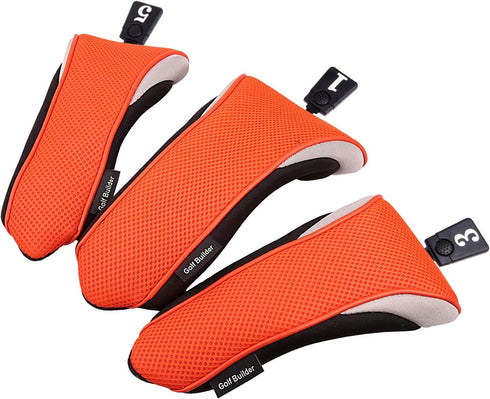 Sword & Shield Sports Golf Club Headcover - 3pcs/Set Driver #1, #3, #5 Fairway Wood Cover