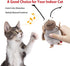 Gigwi Interactive Toy Set for Indoor Cats - 3PCS Plush Pack with Squeaky Feather, Mouse Hunt, Chase Bird, and Chirping