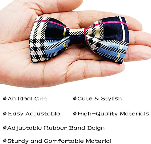 PET SHOW Pet Small Dogs Collar Attachment - Bow Ties for Puppies, Cats, Birthday, Wedding Parties