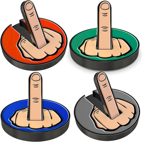 Ultimate Middle Finger Golf Ball Marker - Magnetic Hat Clip, Funny Golf Accessories Gift