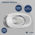 Five Oceans Oblong LED Courtesy Light, 4 Pack Marine Accent Lights for Boat Interior