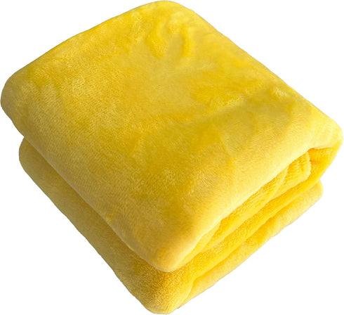 Soft Puppy Flannel Fleece Blanket for Pet Dog Cat, Cozy Lightweight Plush Microfiber, Light Yellow, 27 x 39 inch
