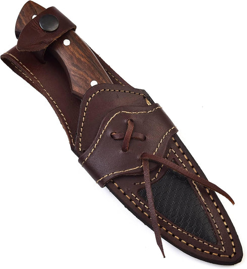 Nessmuk Knife Bushcraft Knives, 8.75 Inches Fixed Blade Hunting Knife, Outdoor Survival Knife with Sheath