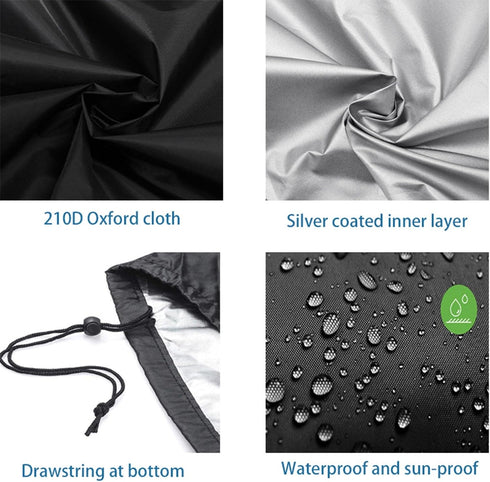 Generic 5FT 210D Oxford Cloth Foosball Table Cover, with Storage Bag, for Games and Toy Pool Tables