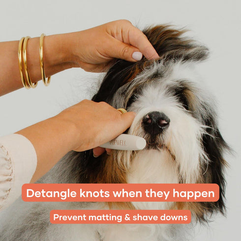 Dematting Fur Rake and Detangling Comb Tool for Untangling Matted or Knotted Hair
