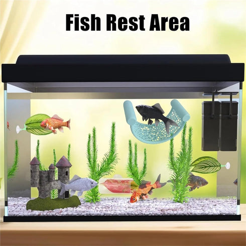 Bingche 8pcs Hammock Floating Fish Betta Aquarium Resting Platforms for Rest Sleeping Playing Shrimp Guppy Habitat