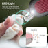 Trimmer Odoland Cat Nail Clipper with LED Light and Nail File, Dog Claw with Bright Light to Avoid Excessive Cutting