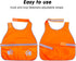 2 Pieces Adjustable Dog Reflective Vest, High Visibility Pet Safety Vest for Outdoor Activities, Walking, Hunting