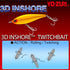 Yo-Zuri R1349-HGBL 3D Inshore Twitchbait - 130Mm 5-1/4", Gold Black