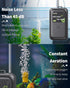 Pawfly Battery Air Pump 40 GPH for 5 to 30 Gallon Fish Tank, Portable Oxygen Pump for Outdoor Fishing (2 D Battery Not