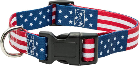 American Flag Dog Collar, 5 Different Sizes, Classic Medium