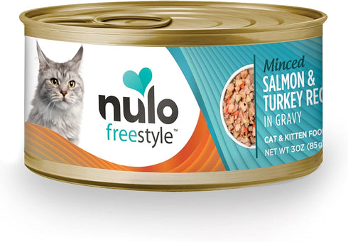 Nulo Freestyle Cat and Kitten Minced Wet Canned Food, Premium Grain-Free, Protein-Rich with Omega 6 and 3, 3 Ounce