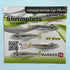 1/8 oz, 2.5" 4 Count Shrimplets | TPE Pre-Rigged with UV Glow | Small Shrimp for Under a Popping Cork | Redfish, Snook