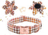 Elegant Little Tail Flower Dog Collar, Adjustable Fall Pet Collar with Flower Gift for Medium Dogs