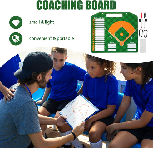 1set Yardwe Sports Baseball Training Board Portable Dry Erase Clipboard for Lightweight for Baseball Practice