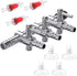 Pawfly 3-Way Aquarium Air Flow Control Lever Valve Manifold for Fish Tank with 3 Non-Return Check Valves