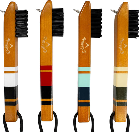 Callaway Wood Golf Club Brush with Groove Cleaner - Essential Golf Accessory