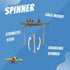 Stainless Steel Spinner Bird Toy - Durable Puzzle Enrichment Toy for Medium to Large Birds, Bird Cage Accessories