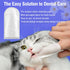 Pet Teeth Cleaning Finger Wipes for Dogs & Cats, No-Rinse Disposable Gentle Cleaning Wipes for Plaque and Tartar, 50