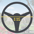 Universal Colorful Bling Crystal Diamond Rhinestones Golf Cart Steering Wheel Cover, Anti Slip Easy to Install (Red