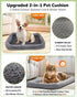 15lbs,with Morpilot Portable Cat Carrier - Soft Cat Carrier for Medium Cats and Puppy up to Dual-Sided Cushion, Secure