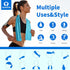 Sukeen Cooling Towel (40"x12") - 4 Pack Soft Breathable Microfiber Towel for Yoga, Sport, Gym, and More