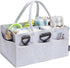 Pet Grooming Tote Bag, Organizer for Dog Grooming Supplies for Travel Outdoor (Bag ONLY) (Silver Grey)