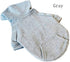 Lovelonglong Blank Basic Hoodie Sweatshirt for Dogs - 100% Cotton, Fits Small Medium Dachshund, Large Dog, Gray D-L