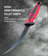 Sidomma Set 5"-6"-7" G4116 Fillet Knife and Bait Knife Performance German Flex Razor Sharp Stainless-Steel Blade