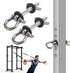 Dsyboko Power Rack Attachments 2 Pack - Resistance Band Hooks for Squat Rack