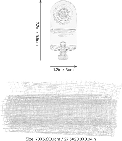 Mesh Net Anti-Jump Net for Fish Tank, Convenient Escape Proof Mesh Netting Cover